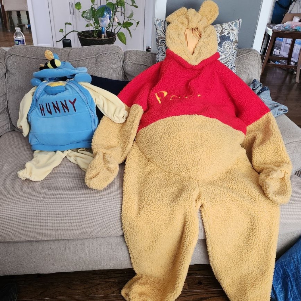 Winnie the pooh and honey pot costumes